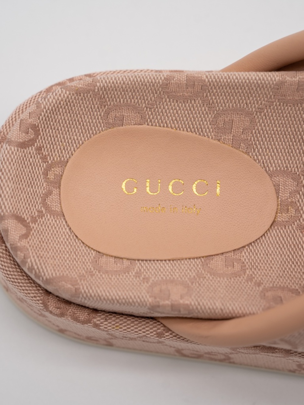 size 37.5G 7.5 US Gucci GG Platform Slides Sandals Pink - Picture 8 of 11